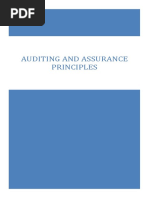 Auditing and Assurance Principles