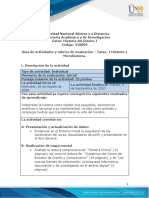 Guía de Actividades y Rúbrica de Evaluación - Tarea 1 - Historia y Microhistoria