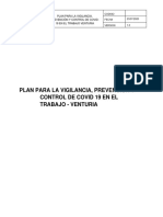 Plan para La Vigilancia Prevención y Control de Covid 19 en El Trabajo Servicios Turisticos Paracas Sac