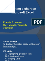 Creating A Chart On Microsoft Excel: Francis S. Nacion Ma. Helen M. Tangente