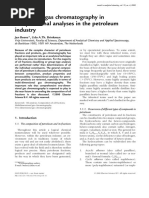 The Role of Gas Chromatography in Compositional Analyses in The Petroleum Industry PDF