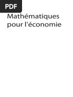 Mathématique Pour Économiste