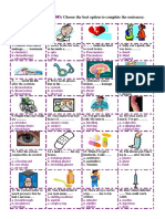 Health Problems:: Choose The Best Option To Complete The Sentences