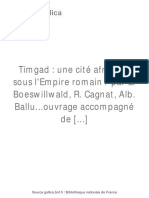 Timgad - Une - Cité - Africaine - (... ) Boeswillwald - Émile - bpt6k49672g PDF