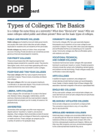 Types of Colleges