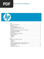 SLVM Online Volume Reconfiguration