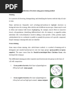 Identification of Bacteria Using Gram Staining Method