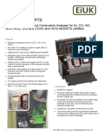 RASI800MCERTS Portable Emissions Analyser