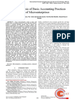 An Analysis of Basic Accounting Practices of Microenterprises