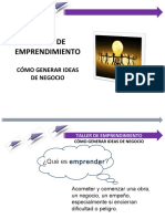 Taller de Emprendimiento Como Generar Ideas de Negocio 2020