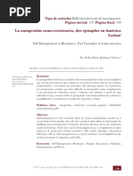 La Autogestión Como Resistencia, Dos Ejemplos en América Latina