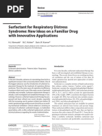 Surfactant For Respiratory Distress Syndrome: New Ideas On A Familiar Drug With Innovative Applications