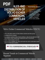 Sales and Distribution of Volvo Eicher Commercial Vehicles: Presented By: Group 3