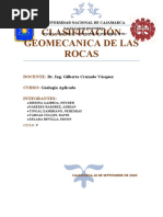 Clasificación Geomecanica de Las Rocas