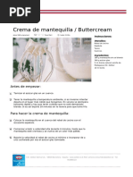 Recetas PDF Crema de Mantequilla - Buttercream PDF