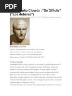 Los Deberes - Marco Tulio Cicerón