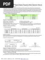 Digital Display Frequency Meter Operation Manual: Chapter 1.general Introduction