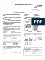 Examen de Quimica 1 - 1 Parcial