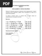 Actividad de Desplazamiento y Espacio Recorrido PDF