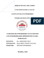 Cuidados de Enfermería en Pacientes Con Enfermedades Hipertensivas Del Embarazo PDF