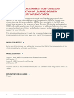 Module 6B (For Lac Leaders) : Monitoring and Evaluation of Learning Delivery Modality Implementation