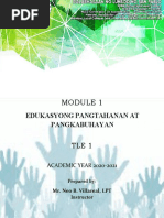 Edukasyong Pangtahanan at Pangkabuhayan: ACADEMIC YEAR 2020-2021