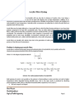 Acrylic Fibre Dyeing: Scheme: Free Radical Polymerisation of Acrylonitrile