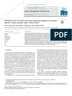 Testing The Role of Tourism and Human Capital Development in Economic Growth. A Panel Causality Study of Micro States