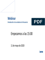 05 - 11 Webinar - Introducción A Los Variadores de Frecuencia