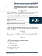 Composicion Porcentual, Fórmulas Empíricas (Contenido) PDF