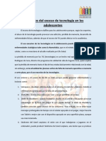 Ensayo Adolescentes y El Uso de Las Tecnologías