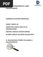 Asociaciones Civiles Concepto y Características PDF