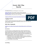 Oracle: SQL Plus Tutorial: Logging On/Off