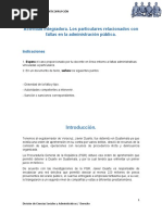 Actividad Integradora. Los Particulares Relacionados Con Faltas en La Administración Pública