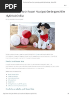 Crochet - Jack Russel Noa (Patrón de Ganchillo MyKrissieDolls) - Nadie ELSe