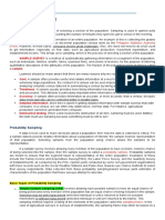 Statistics and Probability Handouts - Sampling