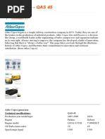 Atlas-Copco - QAS 45: Model Specificatie Advertenties