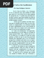 La Carta A Los Laodicenses PDF