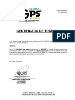 Certificado de Trabajo