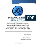 Propuesta de Implementación de Lagunas de Estabilización Como Tratamiento de Aguas Residuales para El Distrito de Lucre - Cusco - Perú PDF