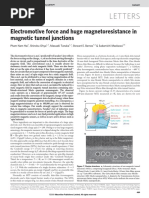 Letters: Electromotive Force and Huge Magnetoresistance in Magnetic Tunnel Junctions