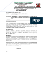 CARTA DE NOTIFICACION para Entrega de Informes Mensuales