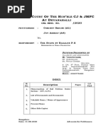 Memorandum of Criminal Miscellaneous Petition Under Section 439 of The Code of Criminal Procedure