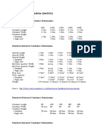 Container Dimensions