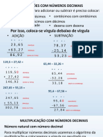 Operações Com Números Decimais Prof João Carlos