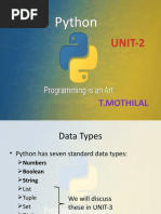 Python UNIT-2