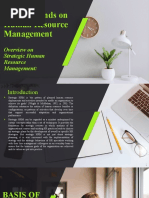 Global Trends On Human Resource Management