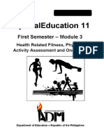 Physicaleducation 11: First Semester - Module 3