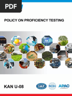 KAN U-08 Policy On Proficiency Testing