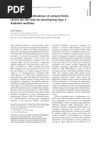 Focus On The Clinical Ramifications of Antipsychotic Choice For The Risk For Developing Type 2 Diabetes Mellitus